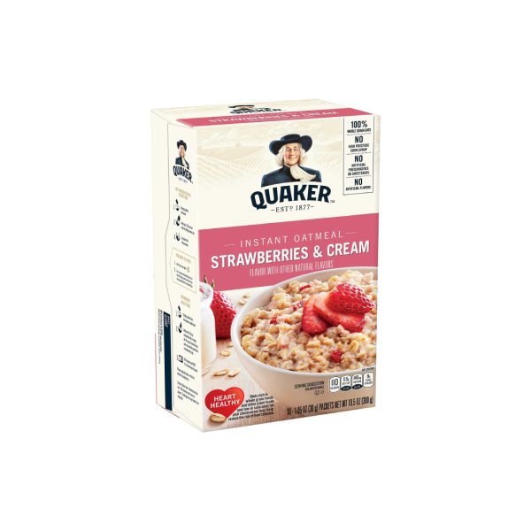 Quaker Instant Oatmeal-Strawberries & Cream