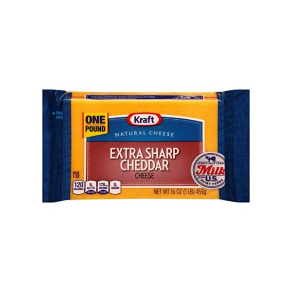 Kraft Extra Sharp Cheddar Cheese 16 oz. Block